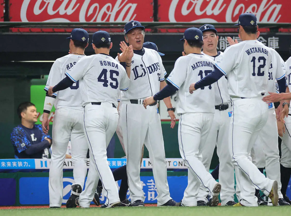 【画像・写真】西武・渡辺監督代行　14カードぶりカード初戦白星「今日は非常に何かきっかけになってほしいゲームかな」