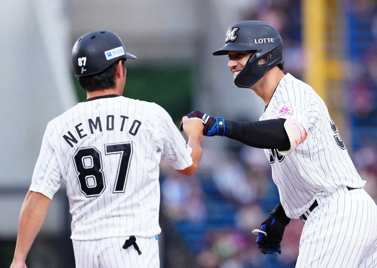 【画像・写真】ロッテ・ソト　内撃ち決勝打　2位再浮上に「タイムリーになってくれて良かった」