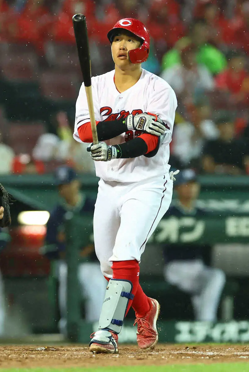 【画像・写真】今季初の劇勝もたらした広島・坂倉「みんなで勝った試合」「最高です」　首位固め3連勝!!
