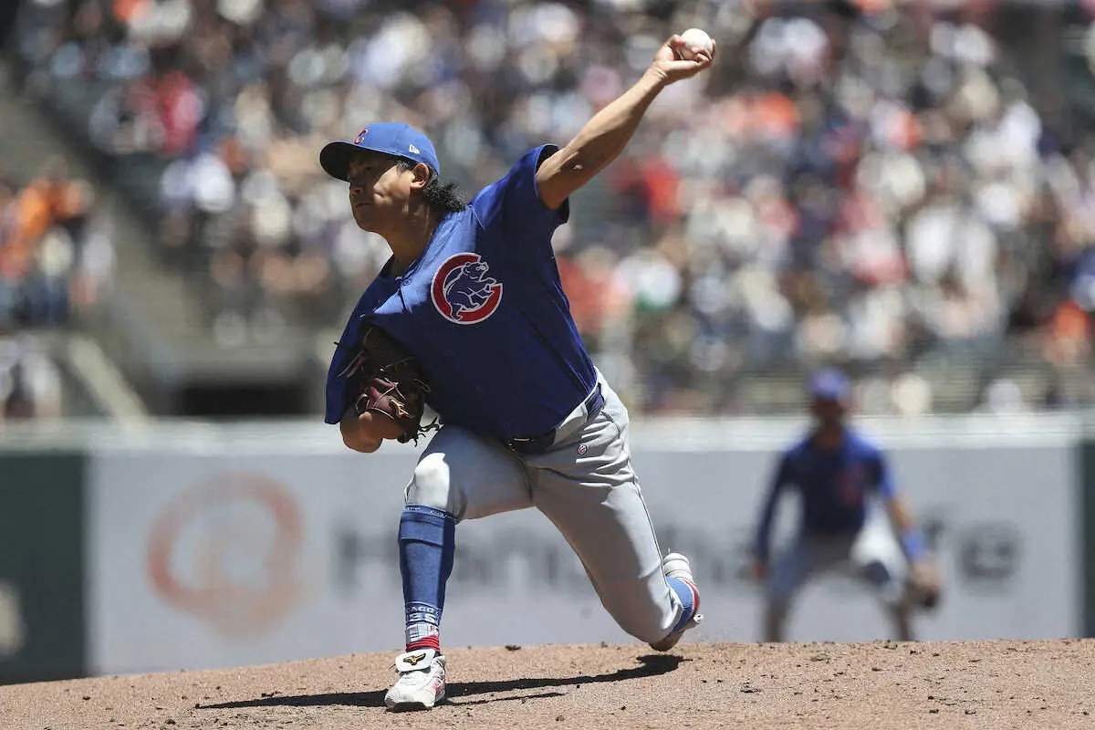 【画像・写真】カブス・今永　8勝逃すも6回3失点の力投　誠也はメジャー初左翼で出場「緊張した」