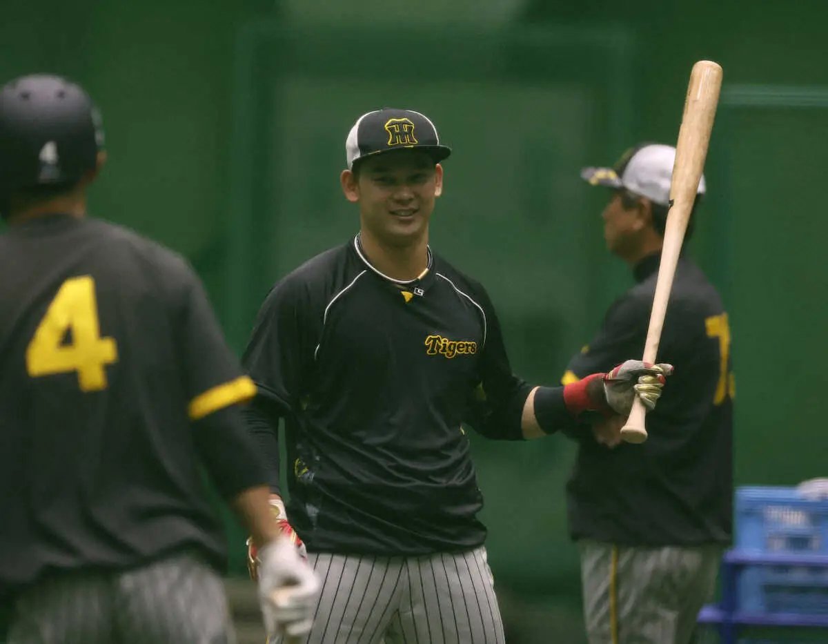 【画像・写真】阪神・岡田監督号令　野口よ、前川に続け!　プロ2年目で初昇格　1軍定着へ打撃で猛アピールだ