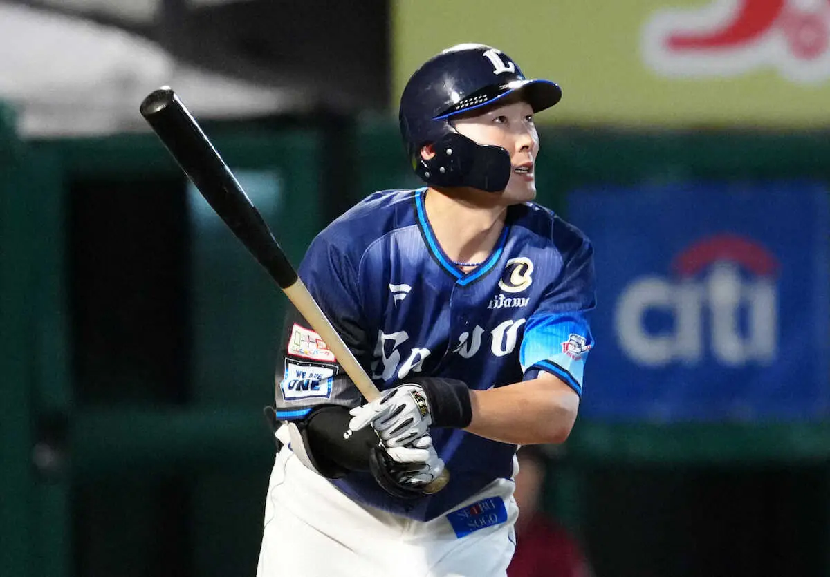【画像・写真】西武・源田壮亮が1号ソロでダメ押し！2年ぶりのレア弾にネット「生で見れた人勝ち！」