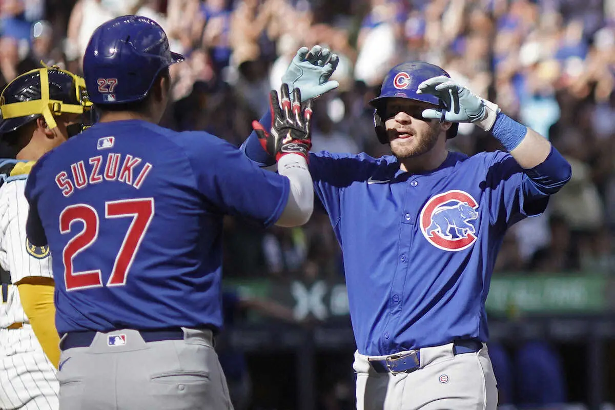 【画像・写真】カブス・鈴木誠也　無安打で連続試合安打が5試合でストップも決勝点につながる四球で出塁