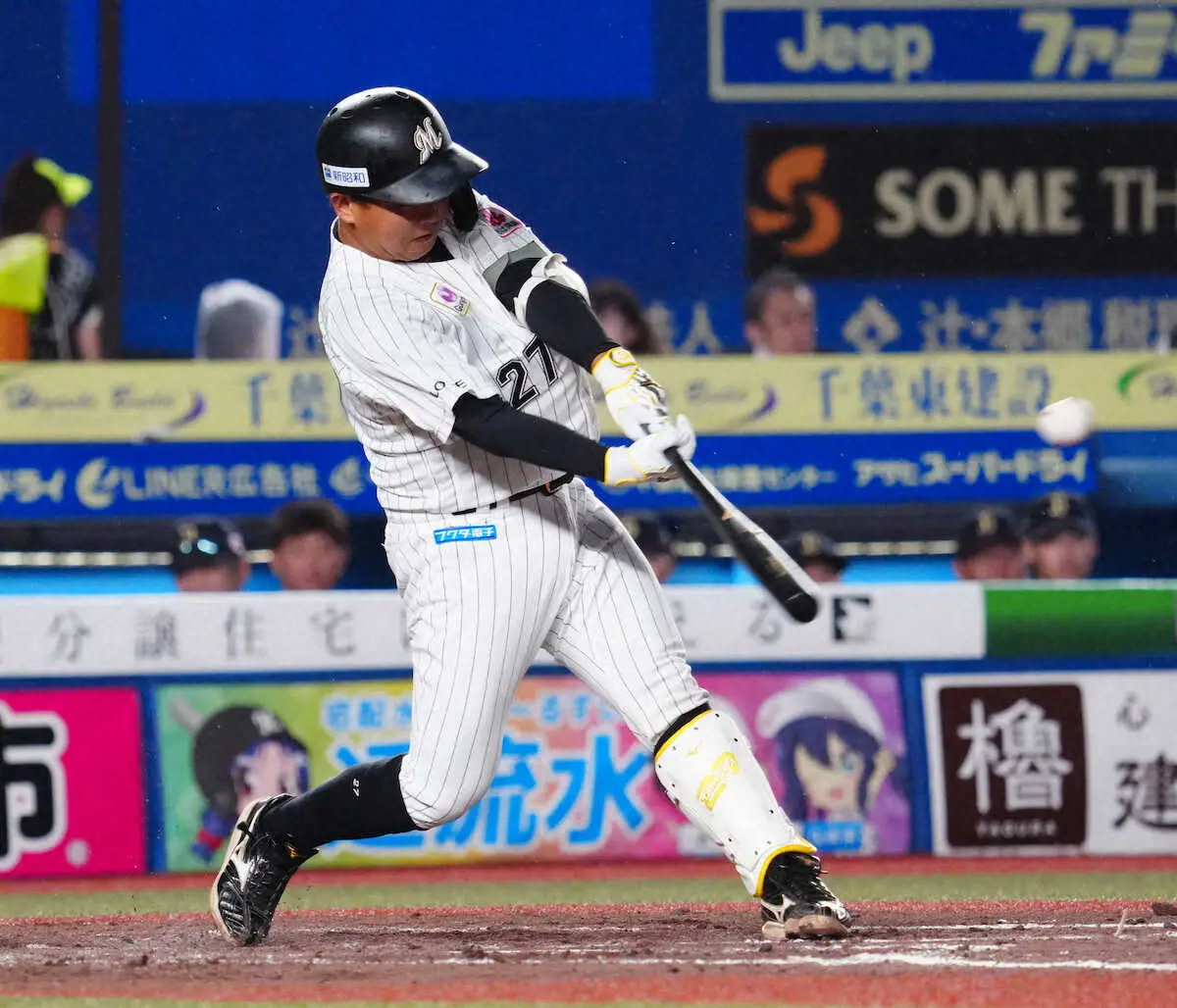【画像・写真】ロッテ・吉井監督　プロ野球記録懸かった打席で奇策あった?「金子コーチと“バントさすか”と言ってた」