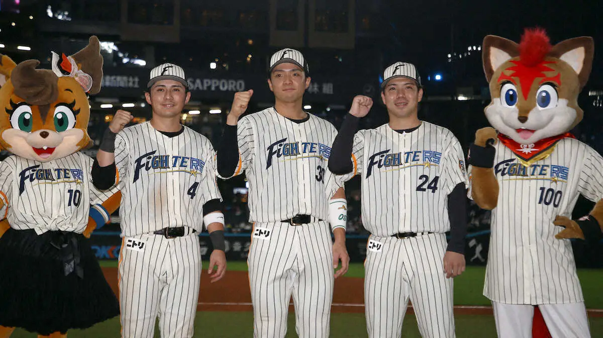 【画像・写真】日本ハム郡司が初4番その日にV弾「今日打てなくても4番っぽい顔だけはずっとしておこうと…」場内爆笑