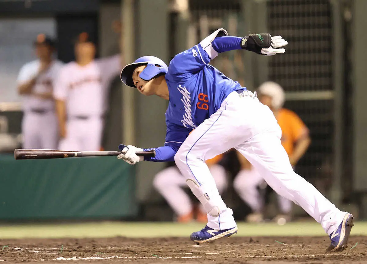 【画像・写真】中日・福永は信州で逆転2ラン　チームは長野・松本で68年ぶりの歴史的勝利