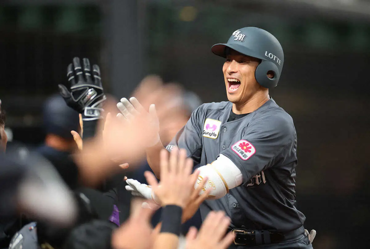 【画像・写真】ロッテ　荻野がプロ15年目で初の代打本塁打　6回に左翼に1号ソロ「いいボディターンができた」