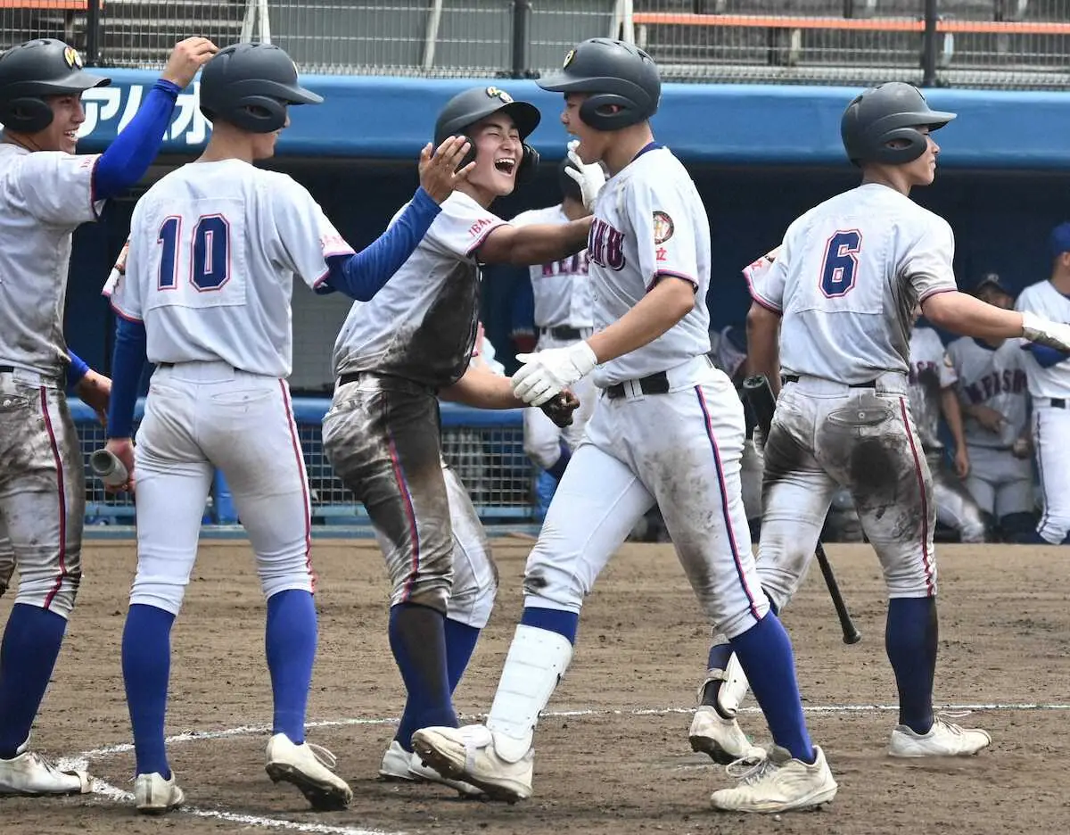 【画像・写真】明秀学園日立はコールド発進　甲子園＆東大目指す台湾留学生・李は豪快3ラン！