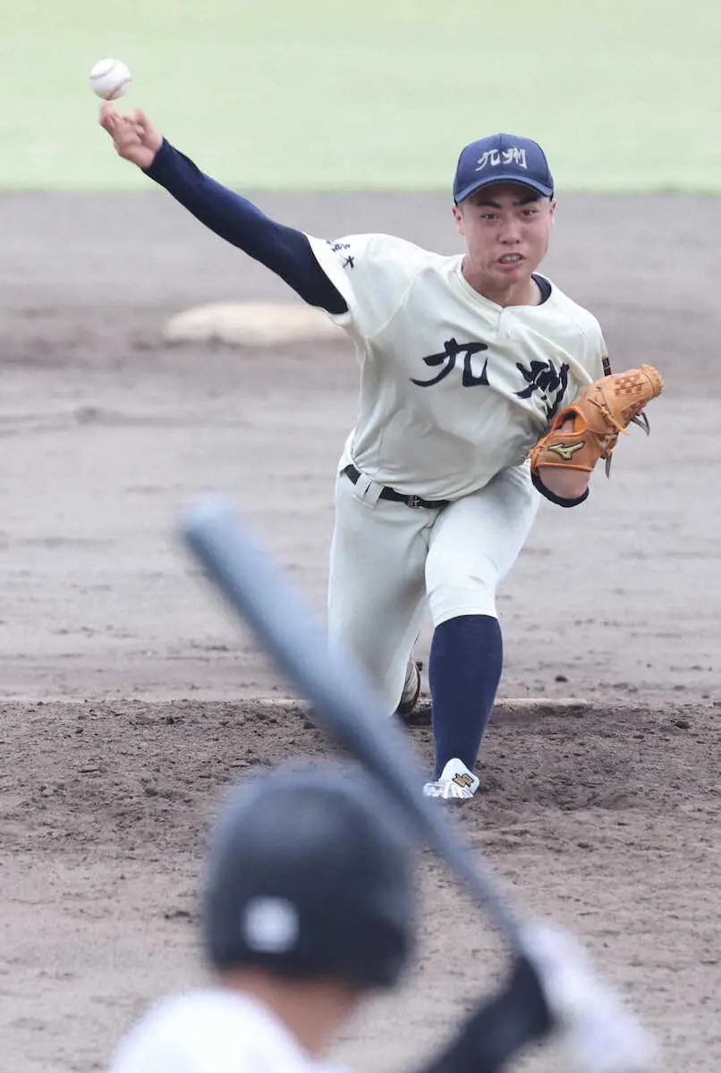 【画像・写真】九産大九州が4回戦進出　先輩のソフトバンク・大津を手本にエース浜崎は緩急自在