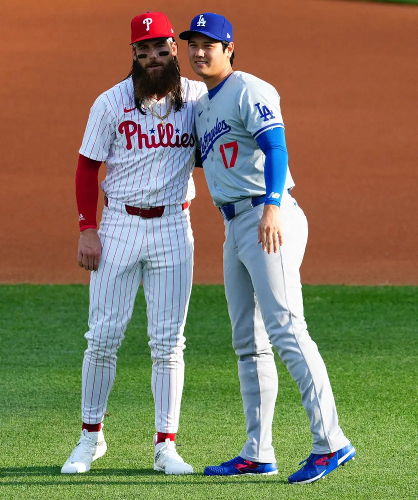 【画像・写真】「最高だった」フィリーズ・マーシュは旧友・大谷翔平の前で8号含む2安打3得点　試合前の談笑内容は…