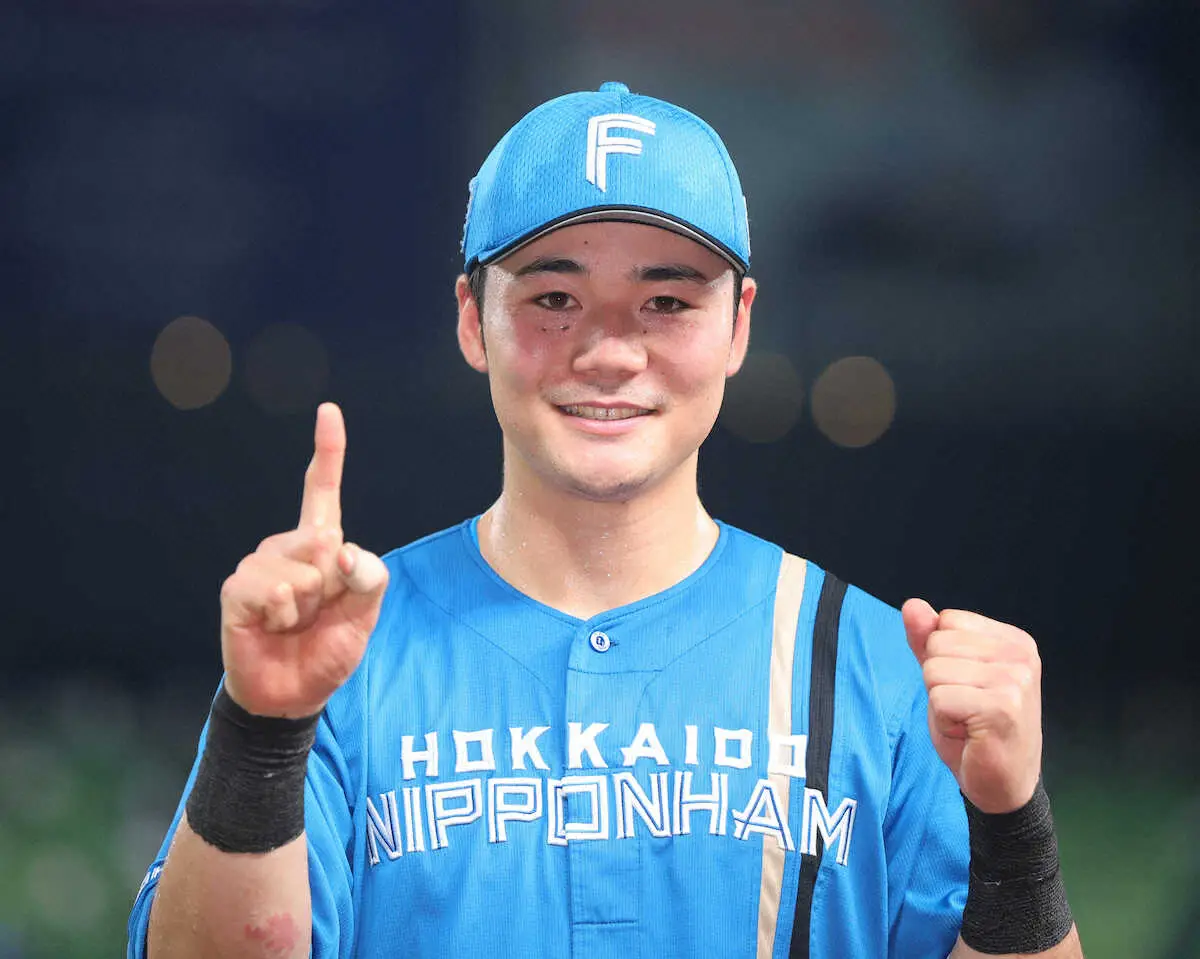 【画像・写真】日本ハム・清宮　今季1号で通算50号　夏男が本領発揮「今日は全部の打席が良かった」