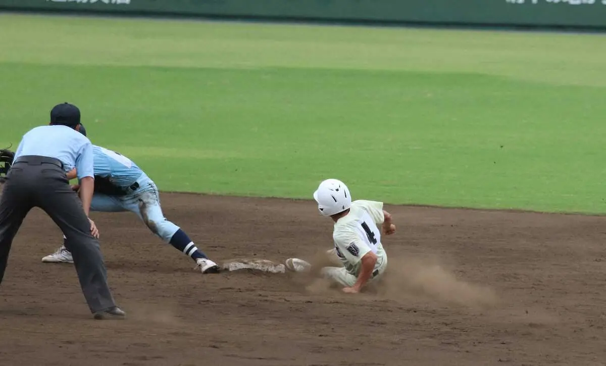 【画像・写真】日大二　50メートル5.8秒の俊足コンビで快勝発進！「特急ひたち」村岡＆「ロマンスカー」樋口で3盗塁