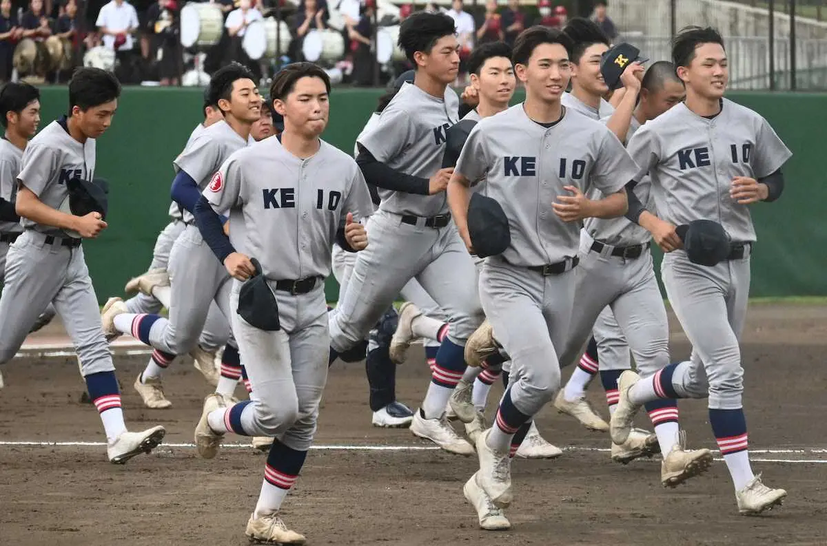 【画像・写真】【高校野球】昨夏甲子園大会優勝の慶応が初戦突破！　コールド発進で甲子園連覇目指す