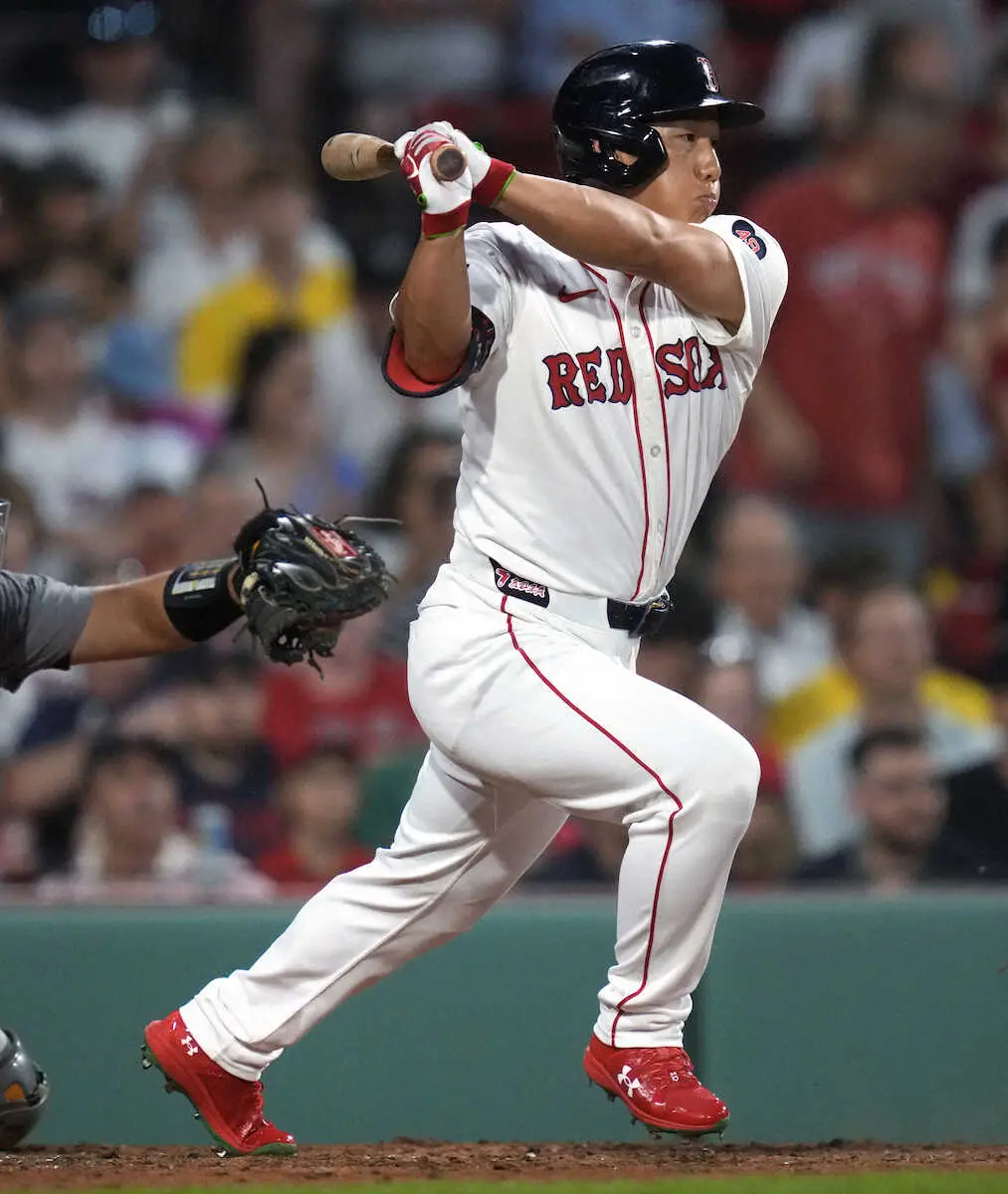 【画像・写真】レッドソックス・吉田正尚が初回に先制の2点打　直近6試合で6打点