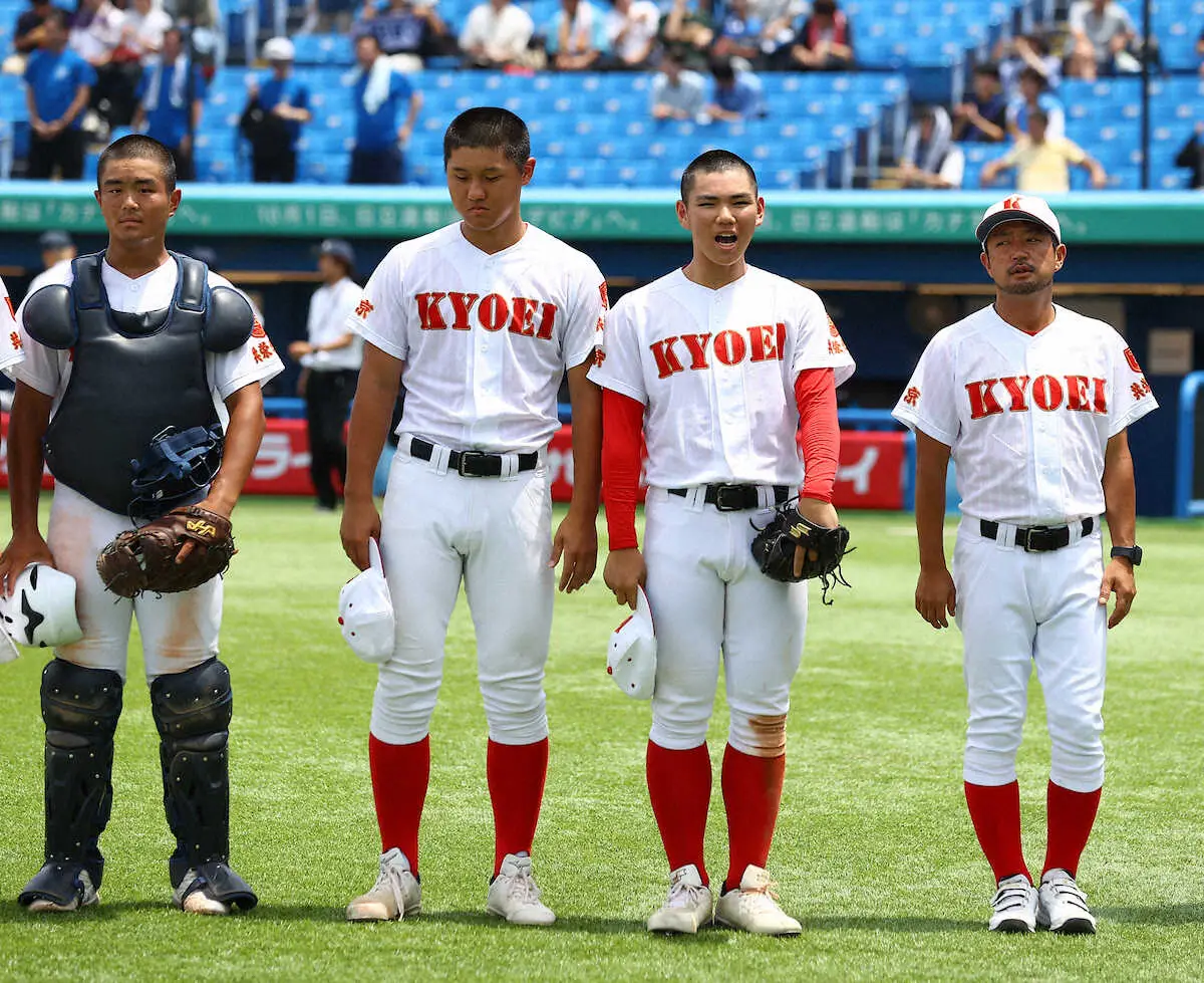 【画像・写真】共栄学園　連覇へ好発進！完全リレーで5回コールド　打線も爆発！先発全員安打15安打21点