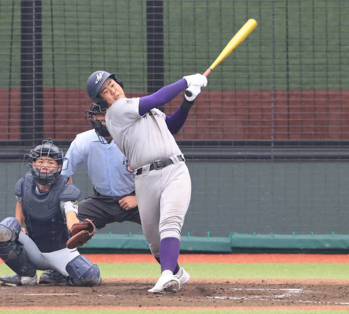 【画像・写真】花巻東の巨人・古城3軍コーチJr.大翔　背番「17」で1安打デビュー
