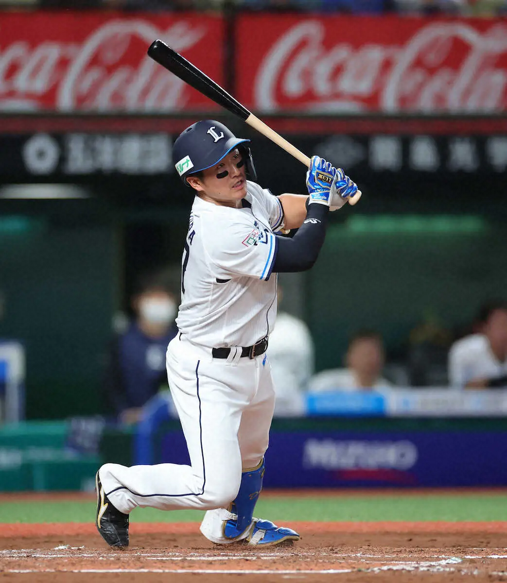 【画像・写真】西武・野村大　移籍後初V打　本拠地初お立ち台で「また明日から頑張っていきたい」