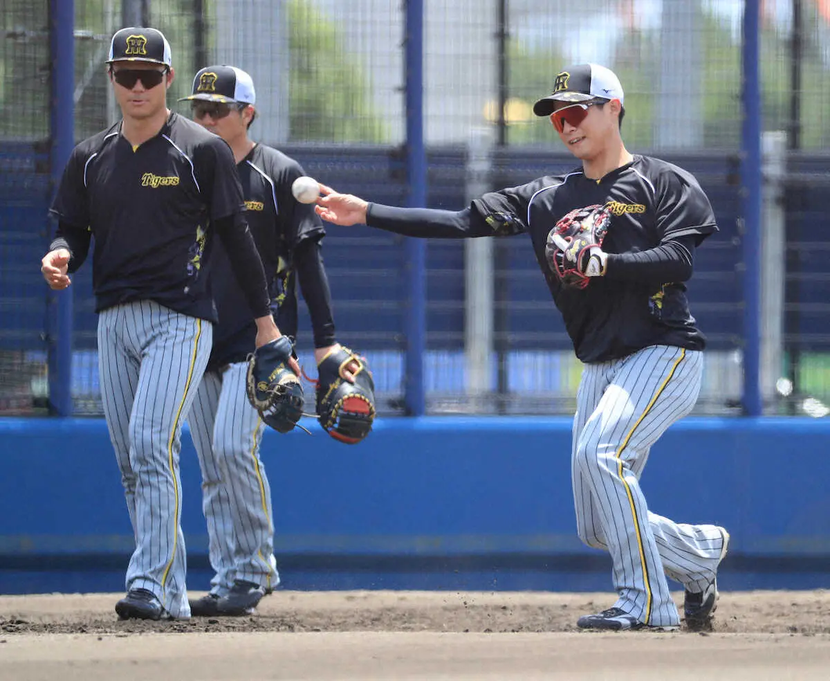 【画像・写真】阪神2軍戦復帰の木浪は逆転に絡む四球に、3度の打球も無難に処理