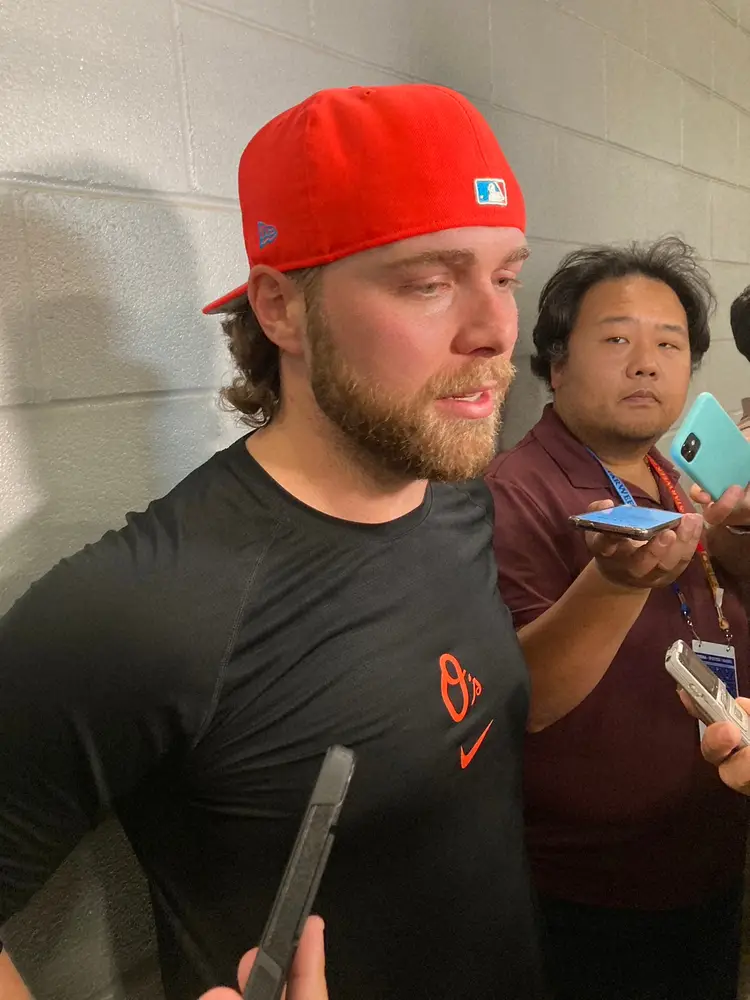 【画像・写真】ア・リーグ先発・バーンズ　大谷翔平に「四球を出さなかったら良かったけど…」球宴満喫「楽しかった」