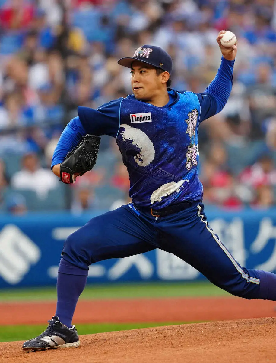 【画像・写真】DeNA・東克樹　56年ぶり記録達成ならず　7回6安打3失点で今季初黒星、開幕8連勝でストップ