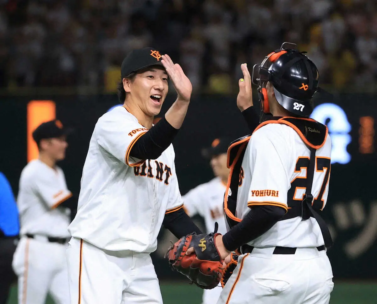 【画像・写真】巨人・阿部監督「ピッチャーの頑張りで勝ちました。タイガースも必死に継投してね…いいゲームだった」