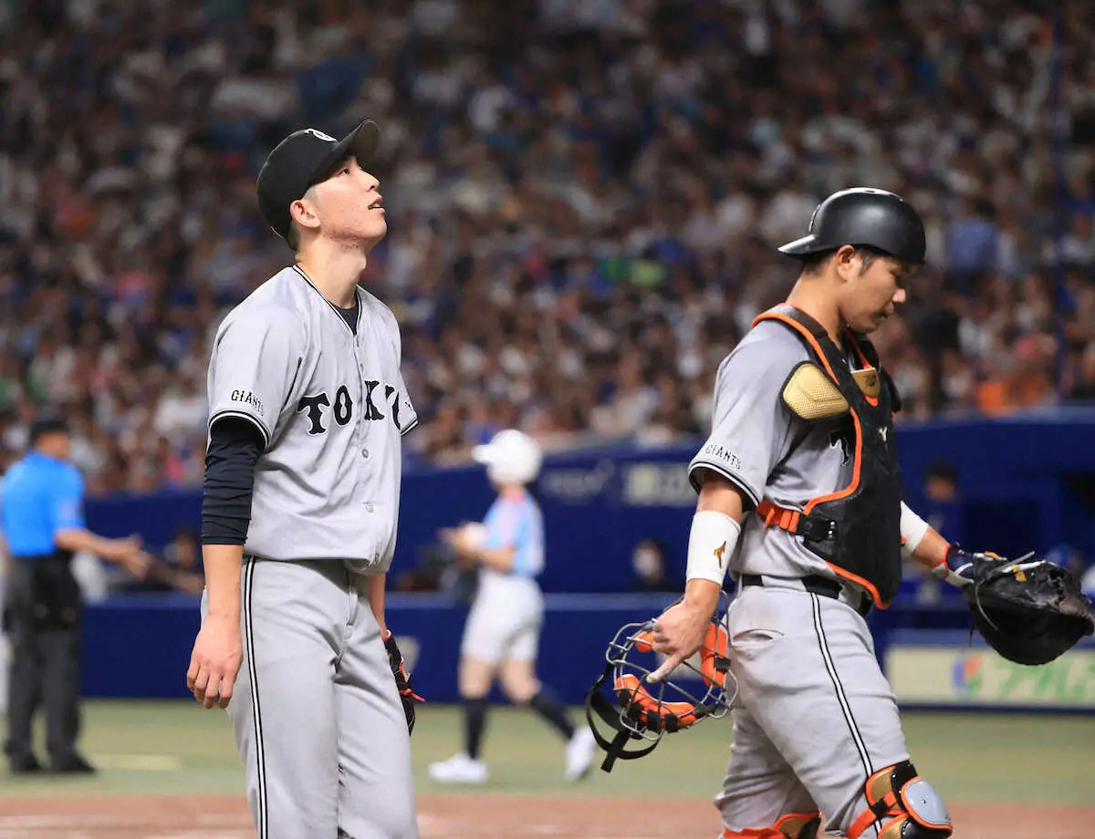 【画像・写真】巨人・大城卓三　6試合ぶり本職・捕手で先発も2三振　連続出塁が19試合で途切れる