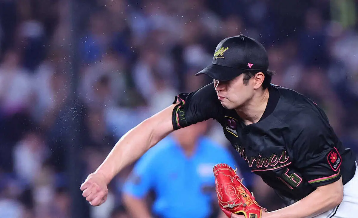 【画像・写真】ロッテ・種市が自己ワースト9失点…初回に打球直撃、吉井監督「何らかの影響あった」