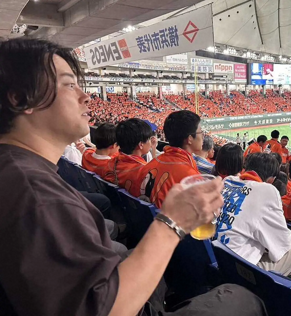 【画像・写真】巨人ブルペンを支える高梨が都市対抗観戦　ファン目線再確認で後半戦もフル回転へ