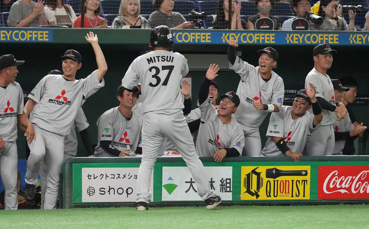 【画像・写真】【都市対抗】三菱重工West　元阪神・北條の安打から同点、勝ち越しで初戦突破