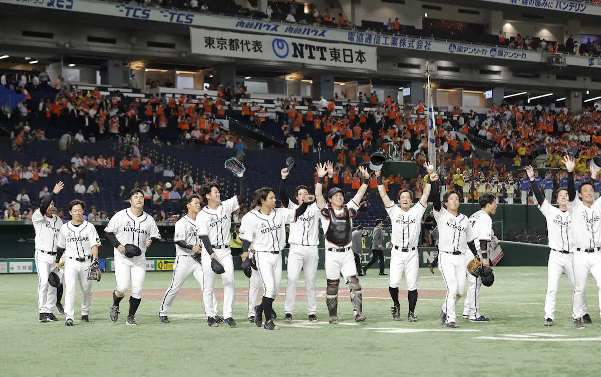 【画像・写真】【都市対抗野球】北海道ガスがNTT東日本を下して2年ぶりの勝利　北海道勢として通算100勝を達成