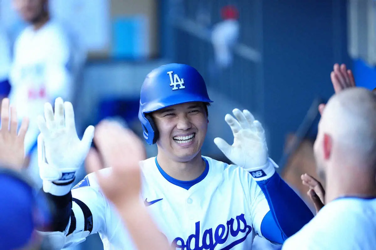 【画像・写真】ドジャース・大谷、4年連続30号到達　144メートル“場外”弾はドジャースタジアム飛距離歴代2位