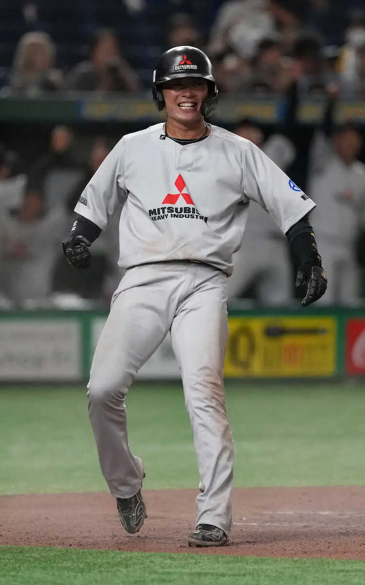 【画像・写真】元虎戦士が東京Dで輝いた　三菱重工West北條が2安打2得点「応援してくれる人たちを勝って…」