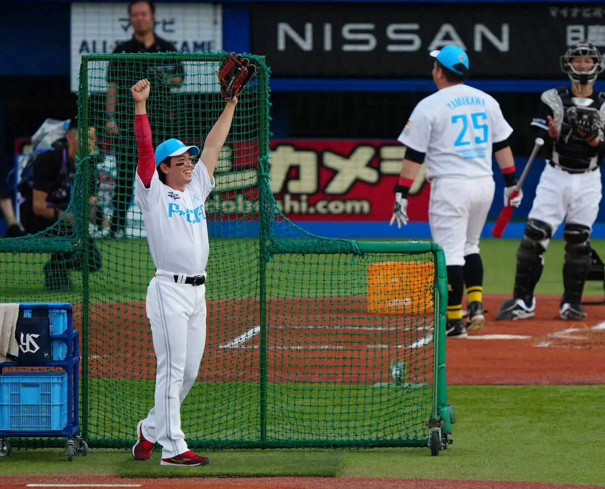 【画像・写真】【球宴】ソフトバンク・栗原が一人で計10分投げ疲労困ぱい　本塁打競争で「MVP」「何か賞を」の声