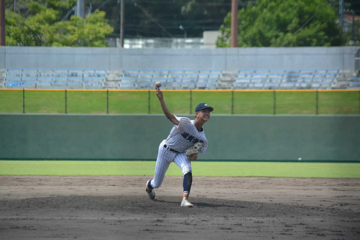 【画像・写真】滋賀学園が2年連続決勝進出　プロ注目遊撃手の岩井天史が今大会初登板で144キロ