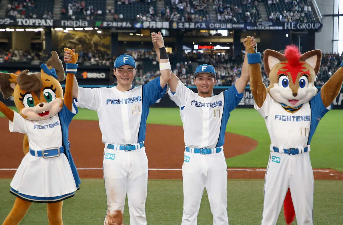 【画像・写真】日本ハム・清宮「僕がパワーを送ってましたね」母校が甲子園決めた日にお立ち台　ここ6戦打率7割超と爆発