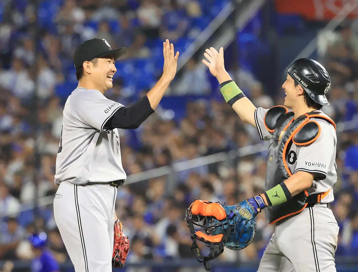 【画像・写真】巨人・菅野智之が3年ぶり、桑田超え22度目の完封でリーグ最多タイ9勝目　小林も2年ぶりマルチで援護