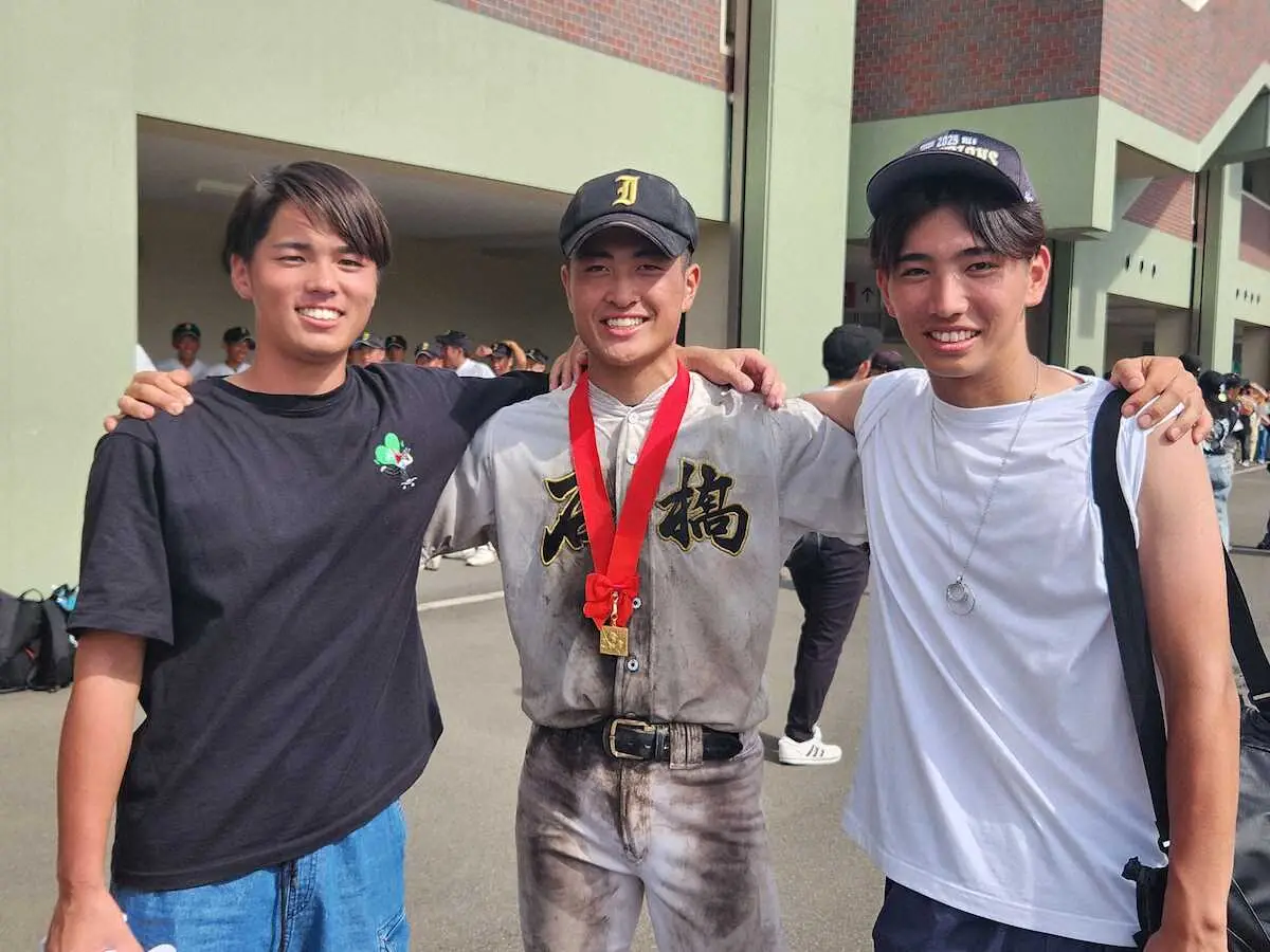 【画像・写真】石橋・入江　昨夏の慶応Vメンバー2人の前で奮起　中学時代のチームメート