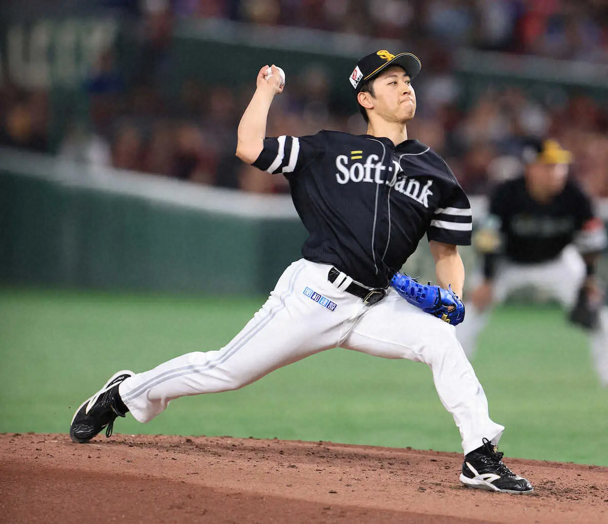 【画像・写真】プロ初勝利はお預け…4回2死満塁でソフトバンク・大山凌は降板「沢柳が勝ち投手かな？」