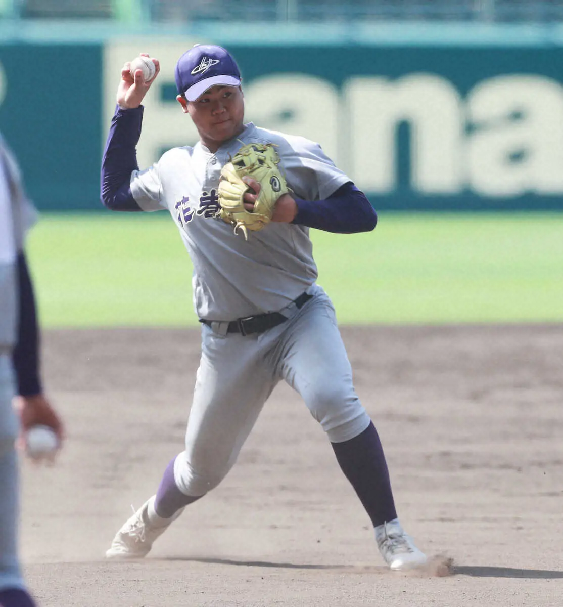 【画像・写真】【高校野球】花巻東が甲子園練習　巨人古城コーチの次男・大翔「もの凄く広く感じた」父から激励ラインも