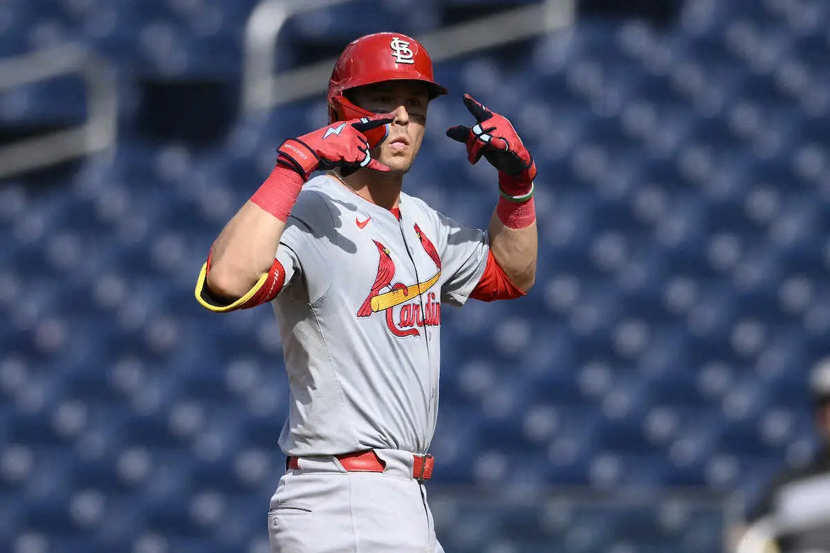 【画像・写真】カージナルス・ヌートバーが今永との初対決で中前打　昨年WBC侍ジャパンで共闘