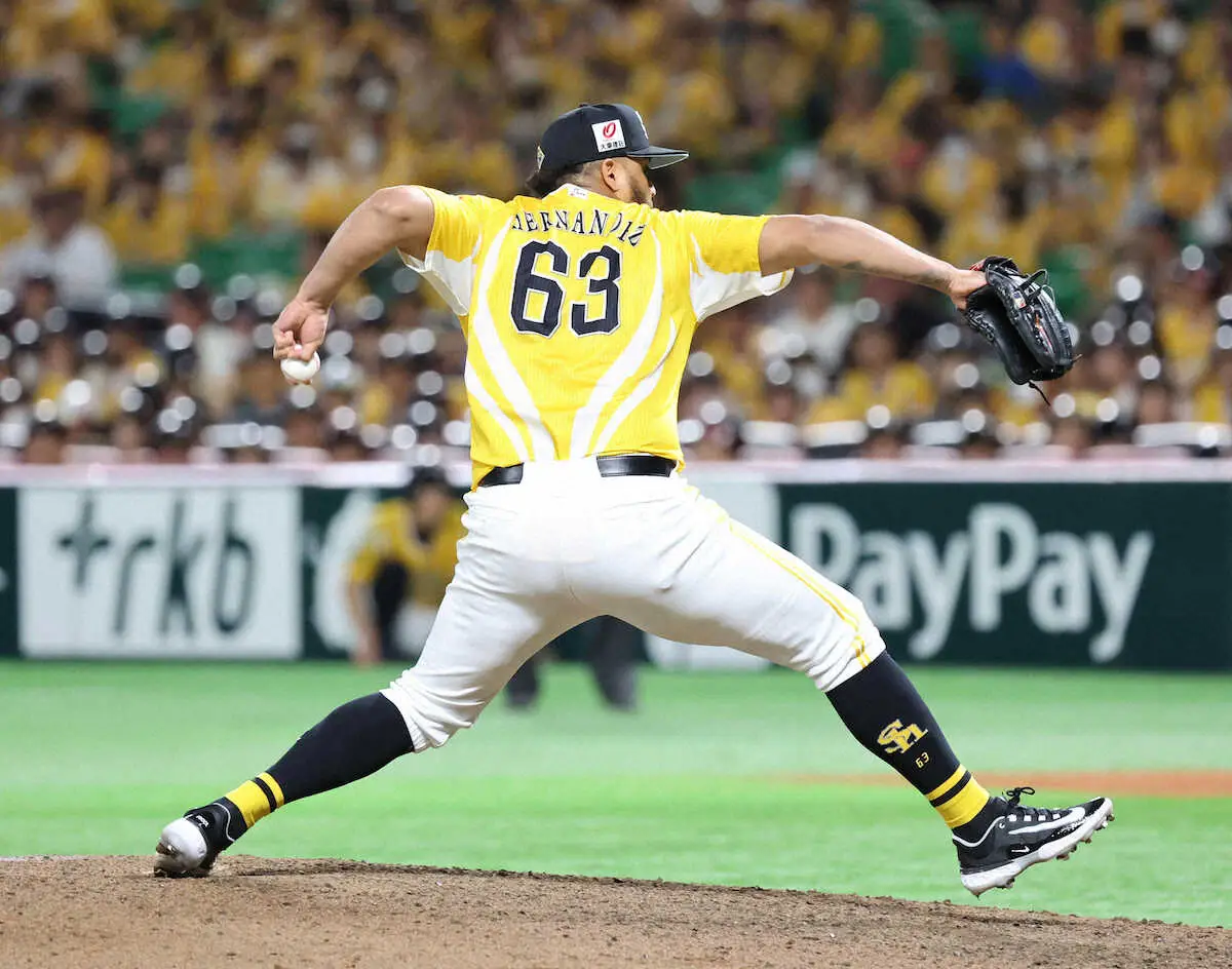 【画像・写真】ソフトバンク・ヘルナンデスのプロ野球最多連続イニング奪三振は「29」で止まる
