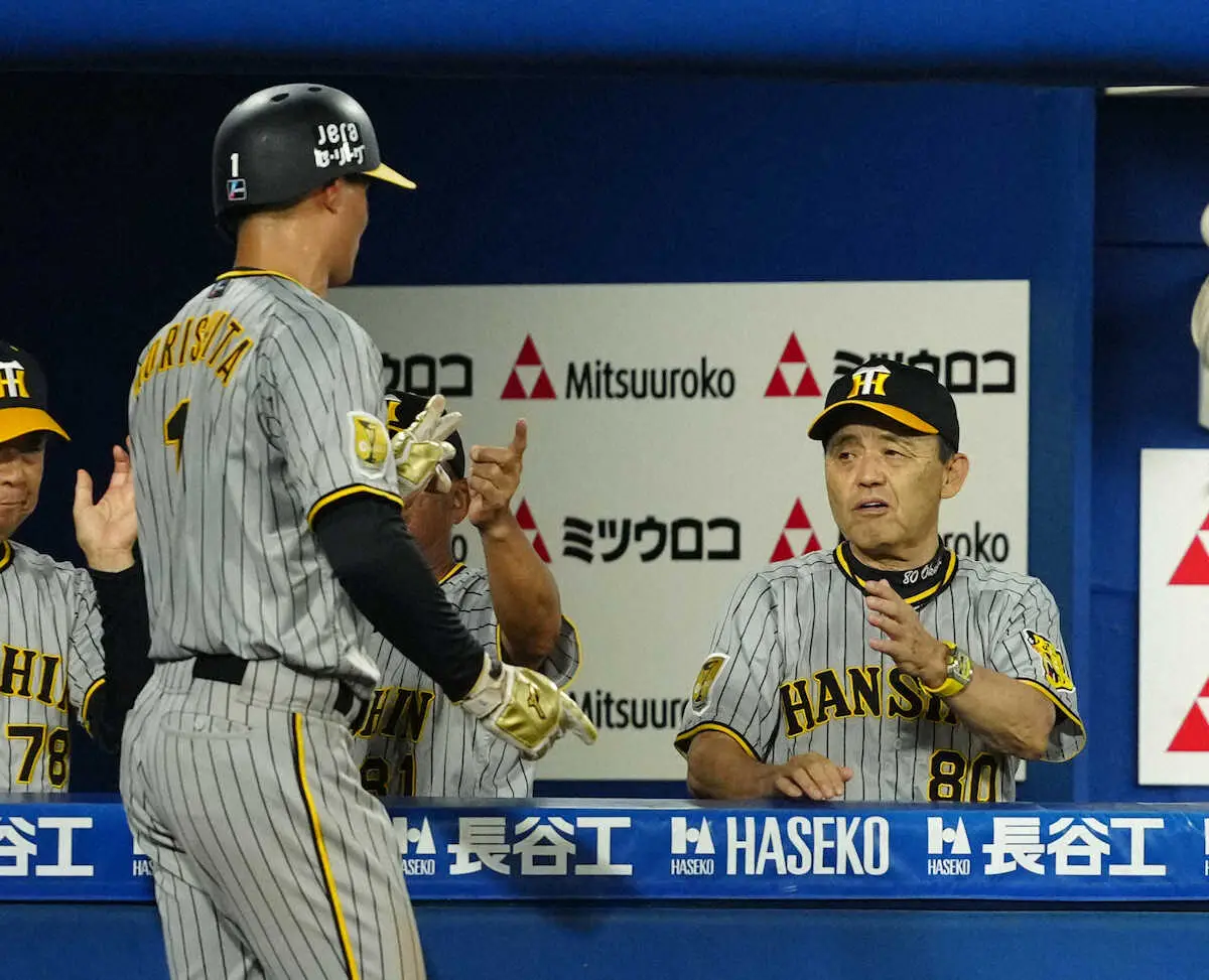 【画像・写真】阪神が2位浮上　逆転で今季最長の8連勝、リーグ最速で50勝到達　6回に9人攻撃で4得点