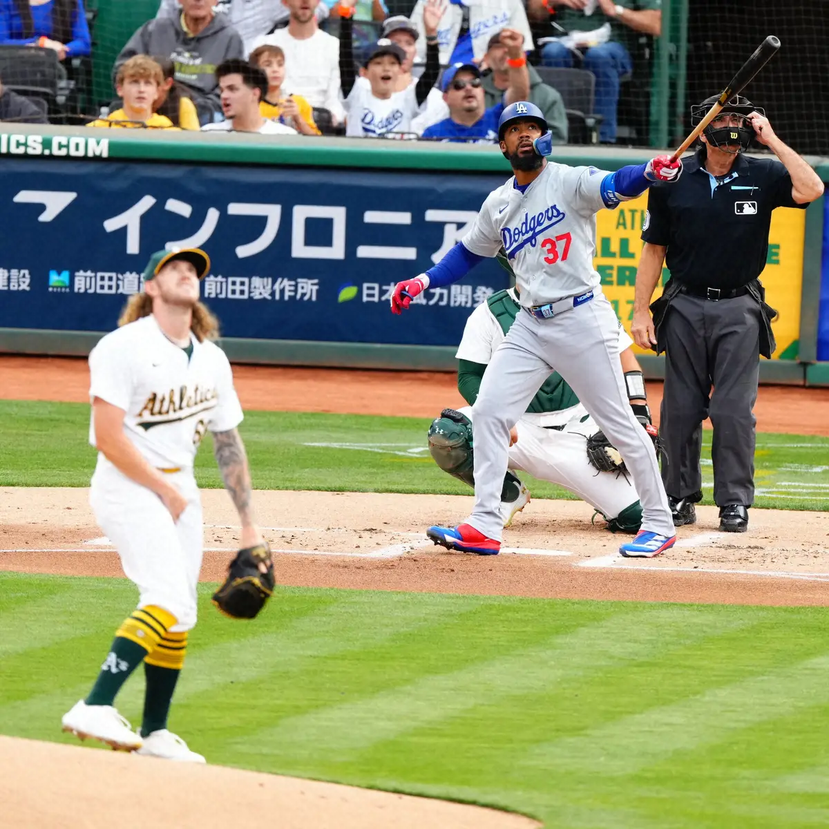 【画像・写真】大谷翔平　第3打席まで無安打　移籍後最長18打席連続無安打　第3打席の三飛は三塁手が背走して好捕