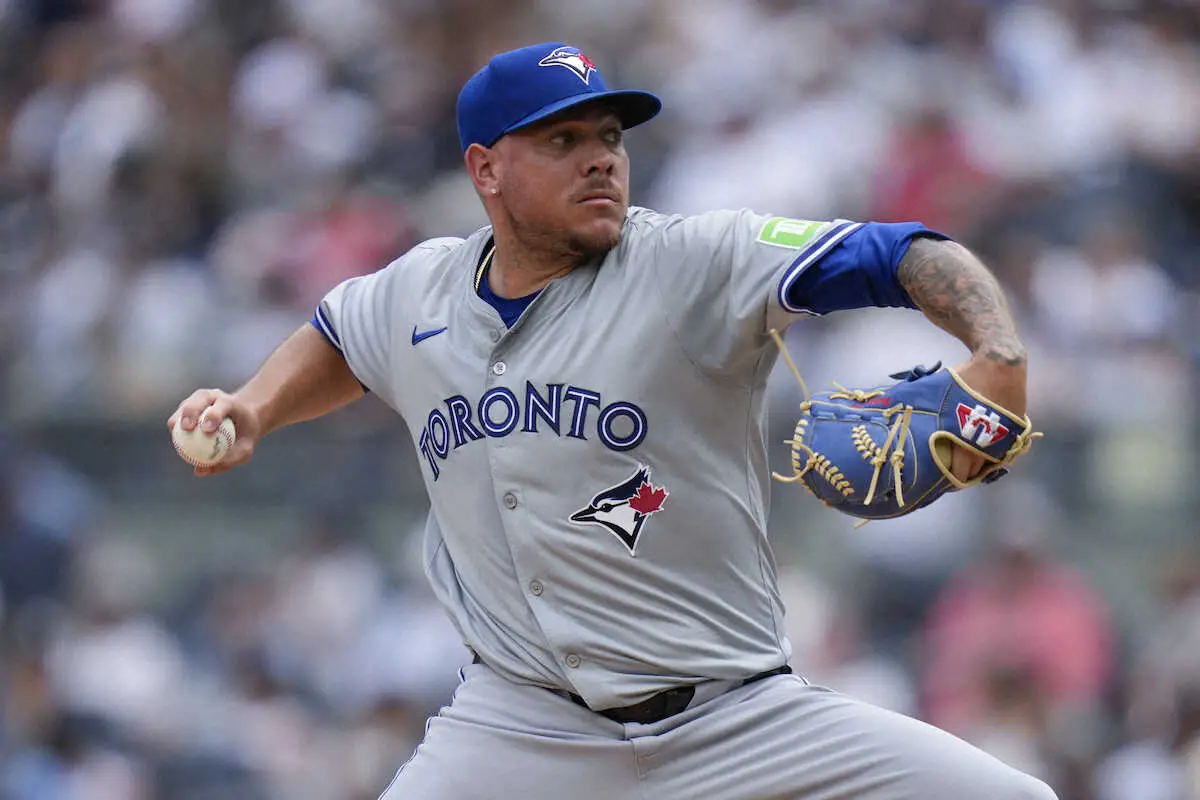 【画像・写真】あと1死なのに…元中日・ロドリゲス　5回2死で降板にブルージェイズ首脳陣へ不満顔　米記者も継投疑問視