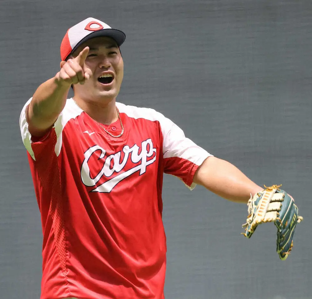 【画像・写真】広島・末包　残り50試合10発以上打つ!　6日から1軍復帰　首位攻防戦「巨人と阪神、大事な週になる」