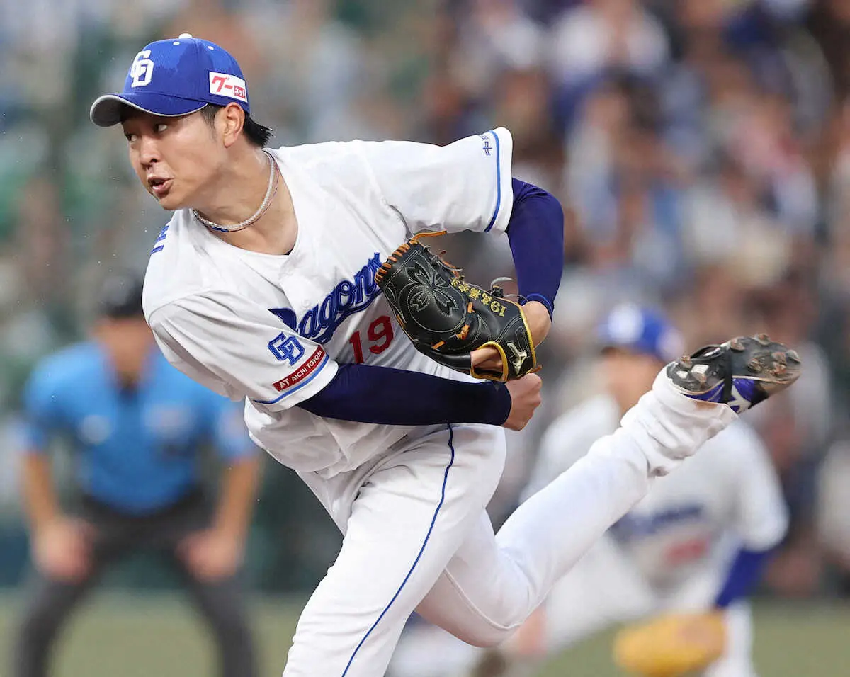 【画像・写真】“隠れ1位”だった中日・高橋宏が防御率0.54でトップ登場　DeNA戦7回1失点で規定投球回、9勝目