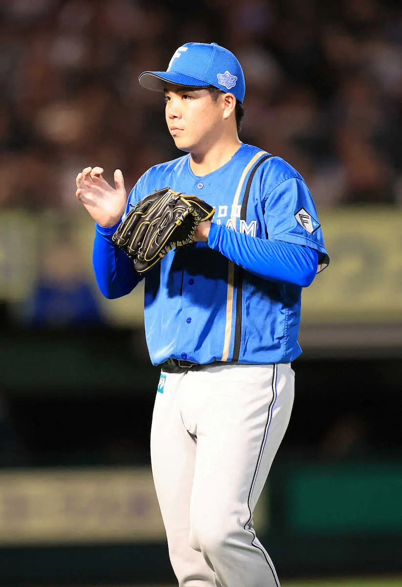 【画像・写真】日本ハム・金村　1失点で5勝目「願いが通じてよかった」万波の満塁弾に感謝