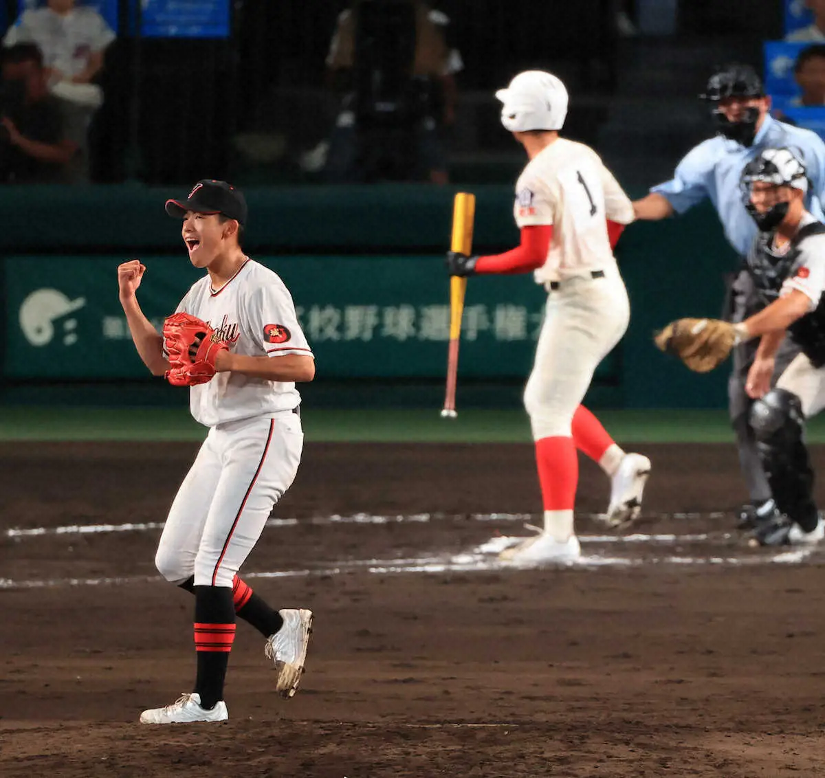 【画像・写真】甲子園の空気変える「ジョックロック」も智弁学園の反撃は1点止まり「あの雰囲気の中1点で…」