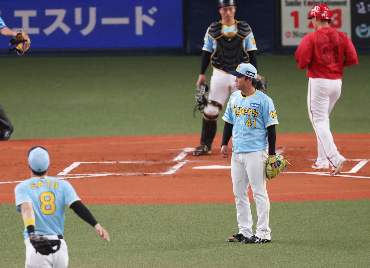 【画像・写真】阪神は首位広島とのカード初戦を落とし3ゲーム差に広がる　先発村上は5回4失点で8敗目