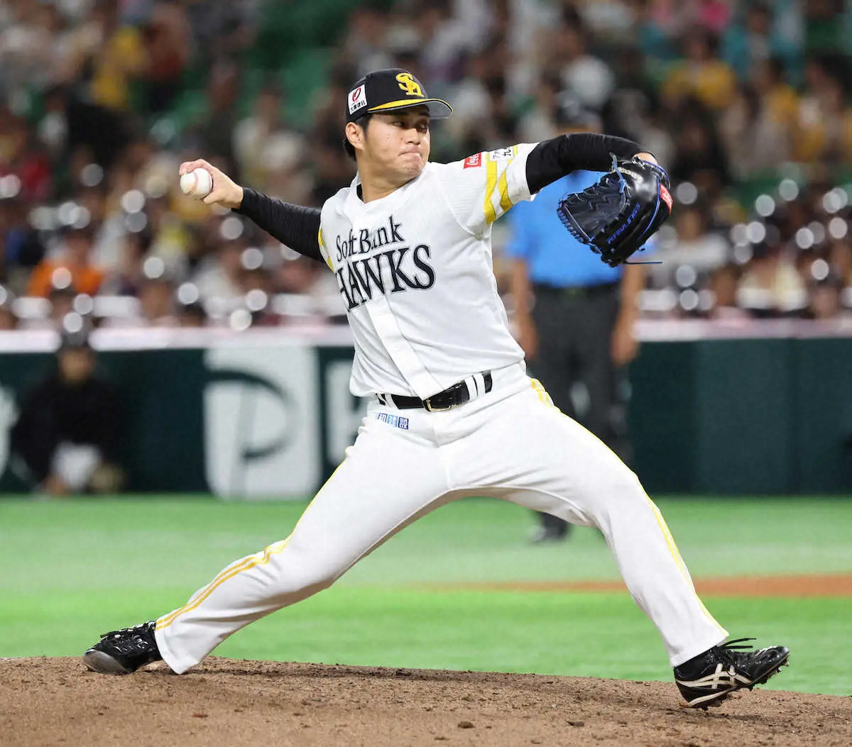 【画像・写真】ソフトバンク・沢柳亮太郎が右肘の痛みで緊急降板　三浦瑞樹が1軍昇格へ